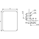  Image Spacial - châssis plein isolant - polyester - pour coffret H=700xL=500mm