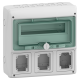  Image Mureva coffret pour prises IEC 340x335mm 12+1 Modules x 3 Ouvertures 90x100mm