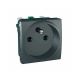  Image Unica graphite prise de courant 2p+t 10/16a connexion rapide 2 modules