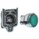  Image Harmony - Bouton poussoir lumineux impulsion vert 24v, contact f zbe101