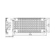  Image Spacial - grille perforé telequick- acier - h=450mm pour cellule l=1000mm