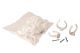  Image Lot de 20 colliers blancs complets (avec vis) diamètre 51mm