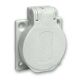  Image Pratika - socle de prise nf 50x50mm - 2p+t 10-16 a - ip54 - connex. arr. - gris