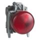  Image Harmony xb4 - voyant direct - pour ba9s - <250vac - ø22 - cabochon lisse rouge