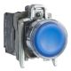 Image Harmony xb4 - poussoir lumineux led - 1f+1o - bleu - ø22 - 110vac