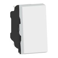  Image Poussoir/poussoir inverseur Mosaic Easy-Led 6A 250V~ 1 mod - blanc antimicrobien