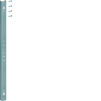  Image Support rail horizontal largeur 500mm