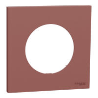  Image Odace - plaque de finition 1 poste - couleur Rose grenat