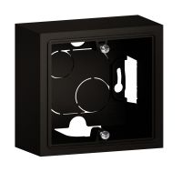  Image Cadre saillie 1 poste dooxie - Noir velours
