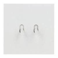  Image Double Poussoir - Epure Blanc Satin Art d'Arnould