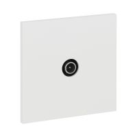  Image Prise t&eacute;l&eacute;vision simple - Epure Blanc Satin Art d'Arnould