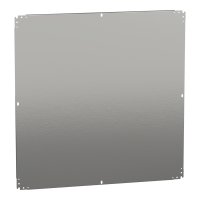  Image PanelSeT - ch&acirc;ssis plein - acier galva. - pour coffret 1000x1000mm