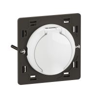  Image Prise d'aspiration centralis&eacute;e C&eacute;liane sans contact - Blanc