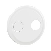  Image Enjoliveur prise r&eacute;seau c&acirc;bl&eacute; AFORM - double F &agrave; visser C&eacute;liane - Blanc