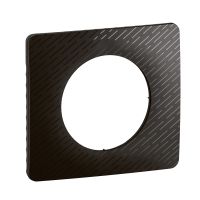  Image Plaque C&eacute;liane 1 poste - Noir M&eacute;t&eacute;ore emballage GD