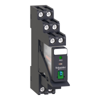  Image Harmony Relay RXG - relais embroc mont&eacute; sur embase - test + DEL - 2OF 5A - 24VDC